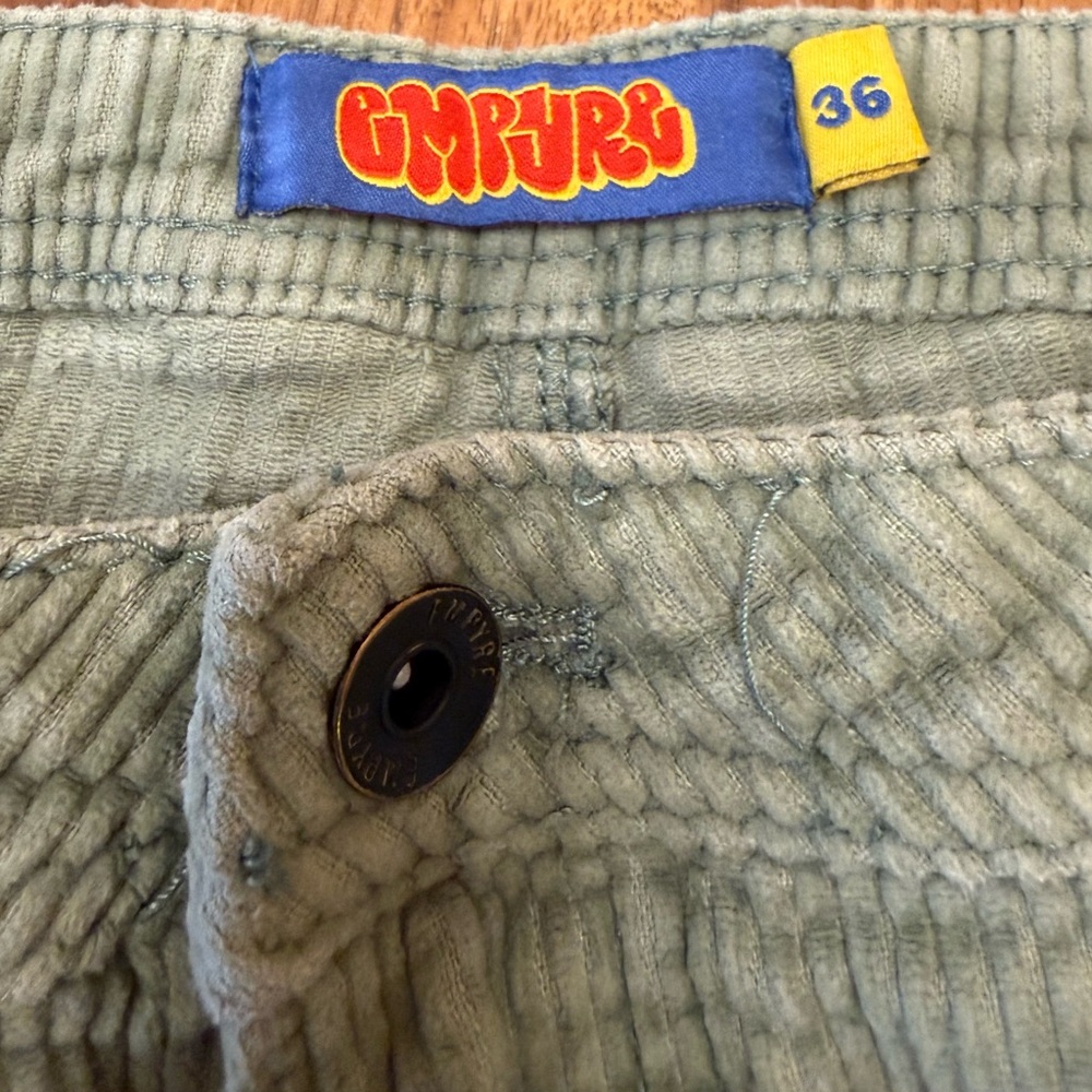 Empyre Green Loose fit Corduroy Skate pants